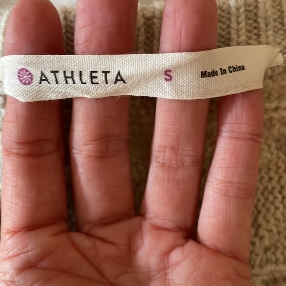 Athleta Cable knit cashmere blend asymmetrical sweater - Picture 8 of 10